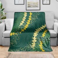 Hawaii Puakenikeni - Maile Lei Blanket Sage Green LT7 - Polynesian Pride
