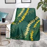 Hawaii Puakenikeni - Maile Lei Blanket Sage Green LT7 - Polynesian Pride