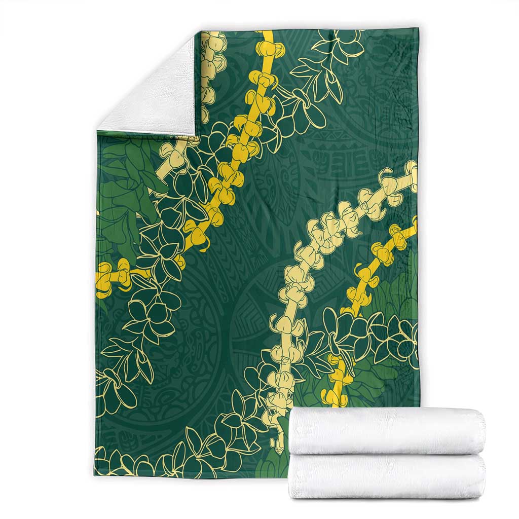 Hawaii Puakenikeni - Maile Lei Blanket Sage Green LT7 - Polynesian Pride
