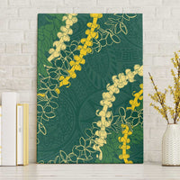 Hawaii Puakenikeni - Maile Lei Canvas Wall Art Sage Green LT7 Without Frame Sage Green - Polynesian Pride