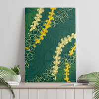Hawaii Puakenikeni - Maile Lei Canvas Wall Art Sage Green LT7 - Polynesian Pride