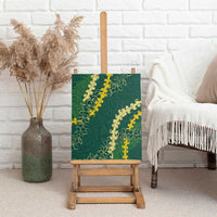 Hawaii Puakenikeni - Maile Lei Canvas Wall Art Sage Green LT7 - Polynesian Pride