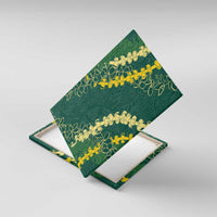 Hawaii Puakenikeni - Maile Lei Canvas Wall Art Sage Green LT7 With Frame Sage Green - Polynesian Pride