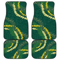 Hawaii Puakenikeni - Maile Lei Car Mats Sage Green LT7 - Polynesian Pride