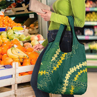 Hawaii Puakenikeni - Maile Lei Grocery Bag Sage Green LT7 - Polynesian Pride