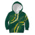 Hawaii Puakenikeni - Maile Lei Kid Hoodie Sage Green