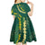 Hawaii Puakenikeni - Maile Lei Kid Short Sleeve Dress Sage Green