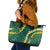 Hawaii Puakenikeni - Maile Lei Leather Tote Bag Sage Green