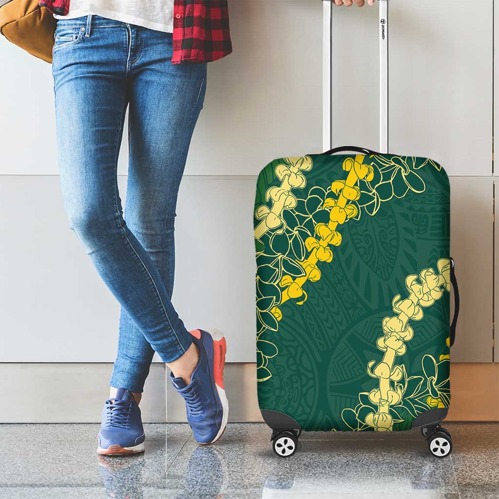 Hawaii Puakenikeni - Maile Lei Luggage Cover Sage Green LT7 - Polynesian Pride