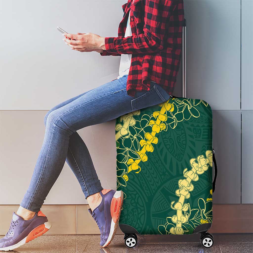 Hawaii Puakenikeni - Maile Lei Luggage Cover Sage Green LT7 - Polynesian Pride