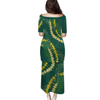 Hawaii Puakenikeni - Maile Lei Puletasi Sage Green LT7 - Polynesian Pride