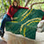 Hawaii Puakenikeni - Maile Lei Quilt Sage Green