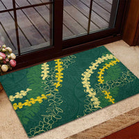 Hawaii Puakenikeni - Maile Lei Rubber Doormat Sage Green LT7 - Polynesian Pride