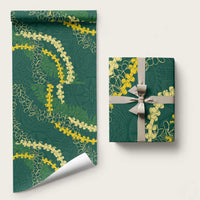 Hawaii Puakenikeni - Maile Lei Wrapping Paper Sage Green LT7 58" × 23" Sage Green - Polynesian Pride