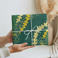 Hawaii Puakenikeni - Maile Lei Wrapping Paper Sage Green LT7 - Polynesian Pride
