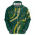 Hawaii Puakenikeni - Maile Lei Zip Hoodie Sage Green