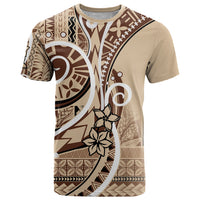 Samoa Siapo Classic Motif T Shirt Manuia le tutoatasi o Samoa Independence LT7 Beige - Polynesian Pride