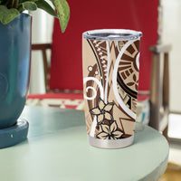 Samoa Siapo Classic Motif Tumbler Cup Manuia le tutoatasi o Samoa Independence LT7 - Polynesian Pride
