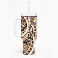 Samoa Siapo Classic Motif Tumbler With Handle Manuia le tutoatasi o Samoa Independence LT7 - Polynesian Pride