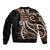 Samoa Siapo Classic Motif Bomber Jacket Manuia le tuto’atasi o Samoa Independence Black Style