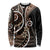 Samoa Siapo Classic Motif Long Sleeve Shirt Manuia le tuto’atasi o Samoa Independence Black Style