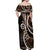 Samoa Siapo Classic Motif Off Shoulder Maxi Dress Manuia le tuto’atasi o Samoa Independence Black Style