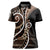 Samoa Siapo Classic Motif Women Polo Shirt Manuia le tuto’atasi o Samoa Independence Black Style