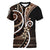 Samoa Siapo Classic Motif Women V-Neck T-Shirt Manuia le tuto’atasi o Samoa Independence Black Style