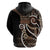 Samoa Siapo Classic Motif Zip Hoodie Manuia le tuto’atasi o Samoa Independence Black Style