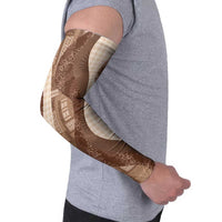 Polynesian Tribal Pattern Patchwork Picturesque Arm Sleeves Mocha LT7 - Polynesian Pride