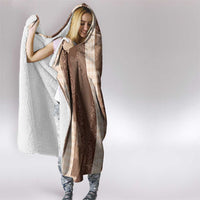 Polynesian Tribal Pattern Patchwork Picturesque Hooded Blanket Mocha LT7 - Polynesian Pride