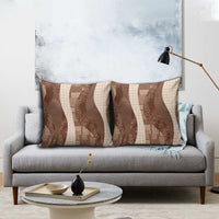Polynesian Tribal Pattern Patchwork Picturesque Pillow Cover Mocha LT7 - Polynesian Pride