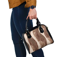 Polynesian Tribal Pattern Patchwork Picturesque Shoulder Handbag Mocha LT7 - Polynesian Pride