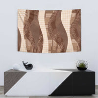 Polynesian Tribal Pattern Patchwork Picturesque Tapestry Mocha LT7 - Polynesian Pride