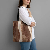 Polynesian Tribal Pattern Patchwork Picturesque Tote Bag Mocha LT7 - Polynesian Pride