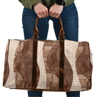 Polynesian Tribal Pattern Patchwork Picturesque Travel Bag Mocha LT7 Mocha - Polynesian Pride
