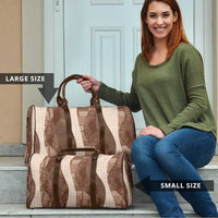 Polynesian Tribal Pattern Patchwork Picturesque Travel Bag Mocha LT7 - Polynesian Pride