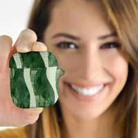 Polynesian Tribal Pattern Patchwork Picturesque AirPods Case Sage Green LT7 - Polynesian Pride