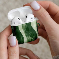 Polynesian Tribal Pattern Patchwork Picturesque AirPods Case Sage Green LT7 - Polynesian Pride