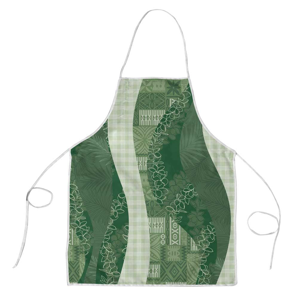 Polynesian Tribal Pattern Patchwork Picturesque Apron Sage Green LT7 Sage Green - Polynesian Pride