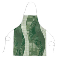 Polynesian Tribal Pattern Patchwork Picturesque Apron Sage Green LT7 Sage Green - Polynesian Pride