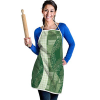 Polynesian Tribal Pattern Patchwork Picturesque Apron Sage Green LT7 - Polynesian Pride