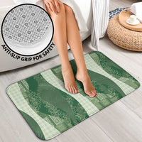 Polynesian Tribal Pattern Patchwork Picturesque Bathroom Set Sage Green LT7 - Polynesian Pride