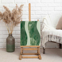 Polynesian Tribal Pattern Patchwork Picturesque Canvas Wall Art Sage Green LT7 - Polynesian Pride