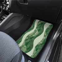 Polynesian Tribal Pattern Patchwork Picturesque Car Mats Sage Green LT7 - Polynesian Pride