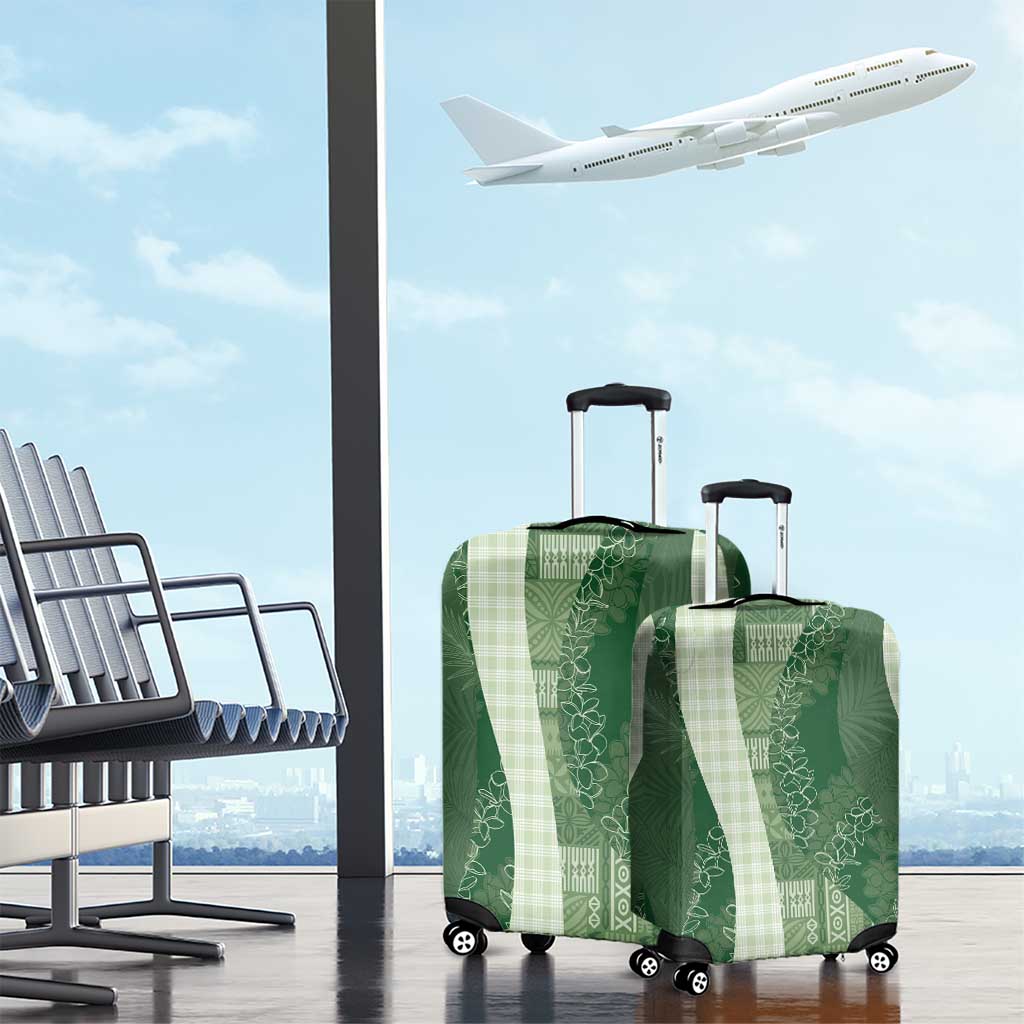 Polynesian Tribal Pattern Patchwork Picturesque Luggage Cover Sage Green LT7 - Polynesian Pride
