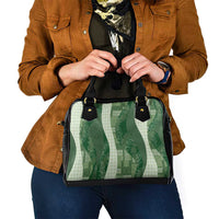 Polynesian Tribal Pattern Patchwork Picturesque Shoulder Handbag Sage Green LT7 - Polynesian Pride