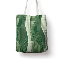 Polynesian Tribal Pattern Patchwork Picturesque Tote Bag Sage Green LT7 - Polynesian Pride