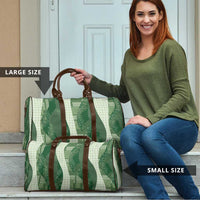 Polynesian Tribal Pattern Patchwork Picturesque Travel Bag Sage Green LT7 - Polynesian Pride