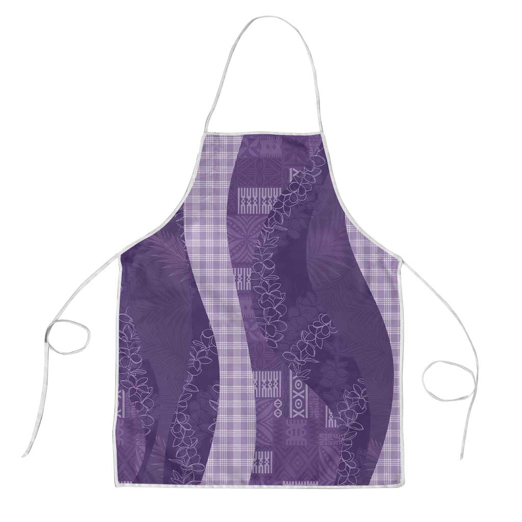 Polynesian Tribal Pattern Patchwork Picturesque Apron Deep Violet LT7 Violet - Polynesian Pride